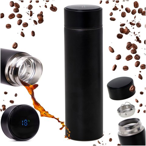Kubek termiczny termos smart LED 500ml czarny Kubek termiczny termos smart LED 500ml czarny