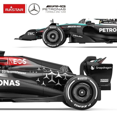 Samochód zdalnie sterowany Mercedes AMG F1 W15 E R/C skala 1:12 Rastar 10250