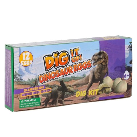 Dinozaury wykopaliska jajka dinozaura figurki zestaw archeologiczny 12 jajek