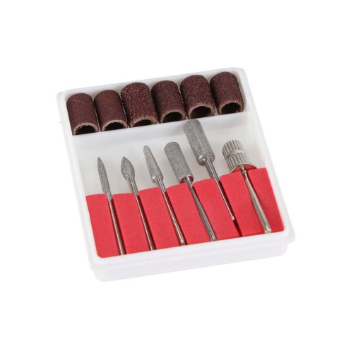 Frezarka do paznokci elektryczna 65W manicure pedicure 6 końcówek frezy