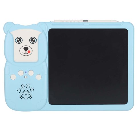 Nauka języka angielskiego czytnik kart do nauki słówek fiszki znikopis niebieski