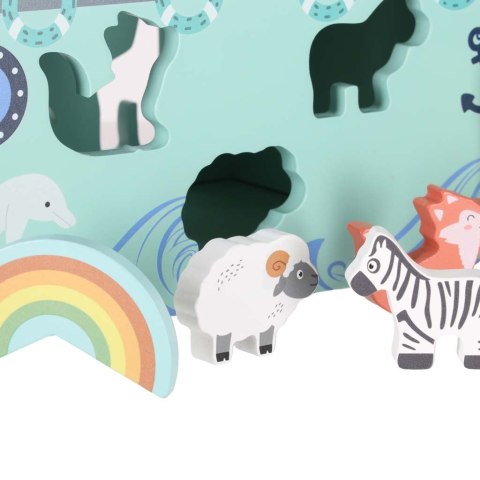 Sorter drewniany Lulilo Arka Noego statek zwierzątka 9 elementów