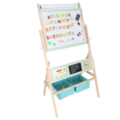 Tablica magnetyczna kredowa dwustronna LULILO Kredo kredy markery magnesy kosze