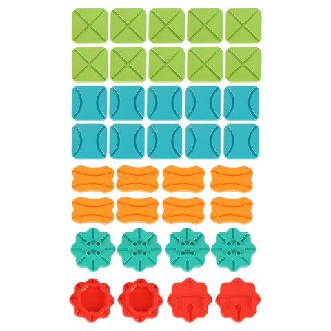 Gra logiczna planszowa labirynt tor przeszkód 56 el.