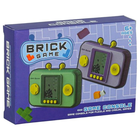 Gra zręcznościowa elektroniczna konsola retro gierka przenośna kieszonkowa zielona