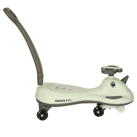 Jeździk grawitacyjny LED Swing FIX S1 skuter z rączką szary max 65kg