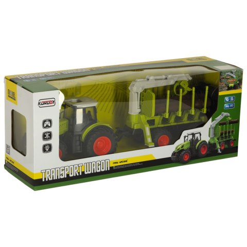 Traktor RC zdalnie sterowany ciągnik rolniczy z podnośnikiem farma 2,4G 3,7V 500mAh