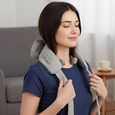 Masażer do pleców kołnierz masujący Shiatsu do karku ramion pleców mięśni