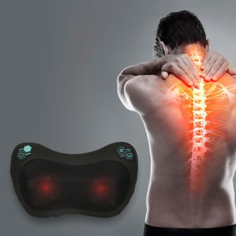 Masażer do pleców shiatsu poduszka do masażu rozgrzewająca