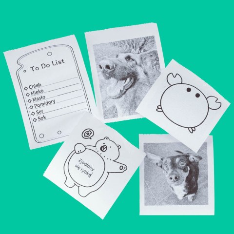 Rolki papier wkład termiczny do mini drukarki 57mm x 4,5m 5 sztuk