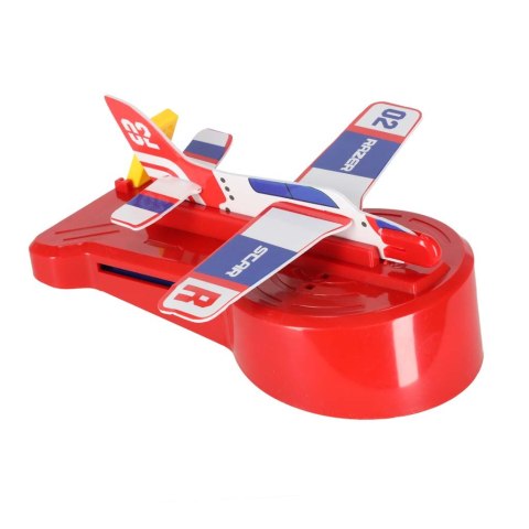 Domino klocki tor z wyrzutnią samolotów rakiet