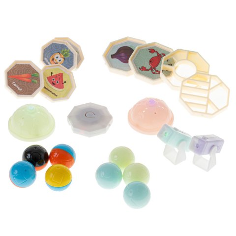 Klocki magnetyczne marble tor kulkowy świecący 75 elementów