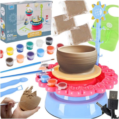 Koło garncarskie maszyna do ceramiki z gliną i farbami 600g