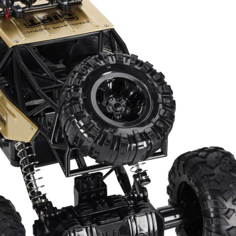 Samochód zdalnie sterowany na pilota RC Rock Crawler 1:12 4WD METAL złoty
