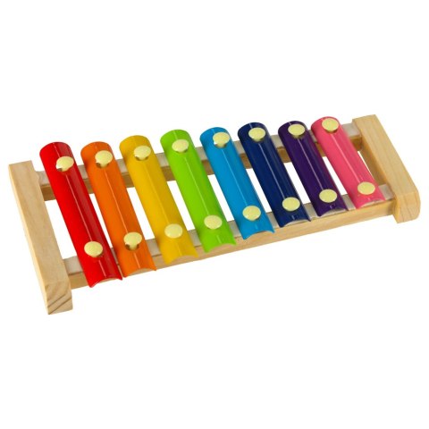 Cymbałki drewniane kolorowe edukacyjne