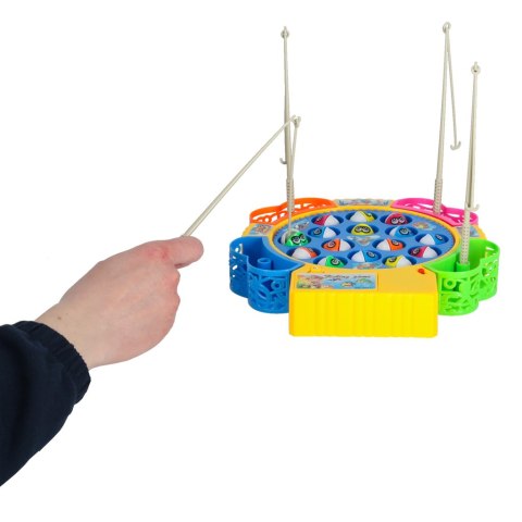 Gra zręcznościowa rodzinna rybki łowienie 15 rybek + 4 wędki