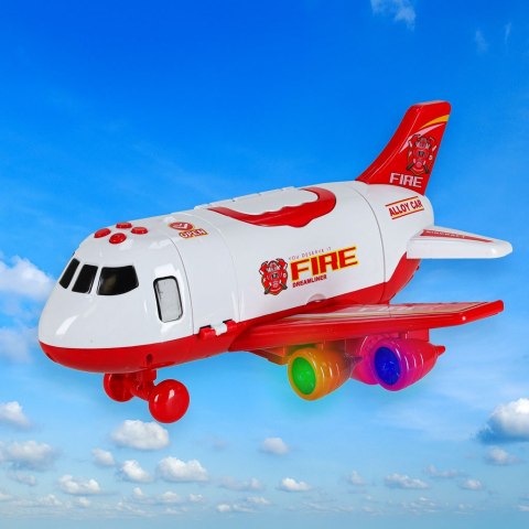 Transporter samolot + 3 auta straż pożarna