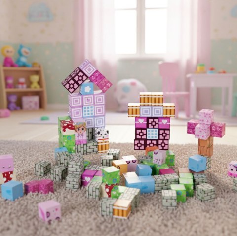 Klocki magnetyczne konstrukcyjne dla dzieci zestaw 113 elementów