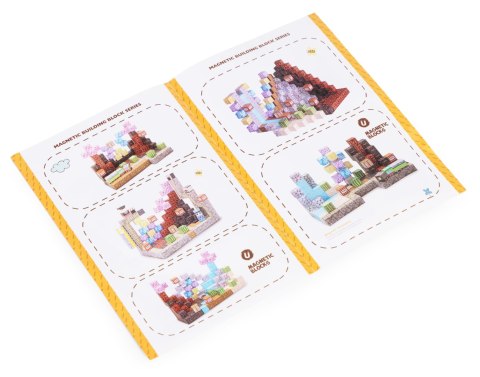 Klocki magnetyczne konstrukcyjne dla dzieci zestaw 160 elementów