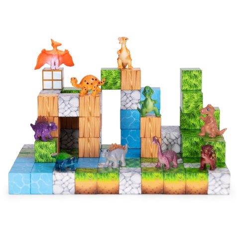 Klocki magnetyczne konstrukcyjne zestaw dla dzieci 114 elementów sześciany