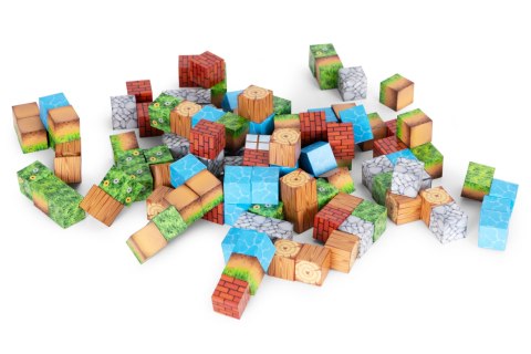 Klocki magnetyczne konstrukcyjne zestaw dla dzieci 119 elementów sześciany