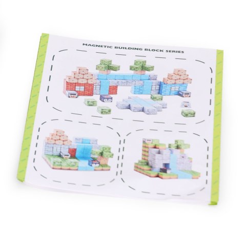 Klocki magnetyczne konstrukcyjne zestaw dla dzieci 119 elementów sześciany