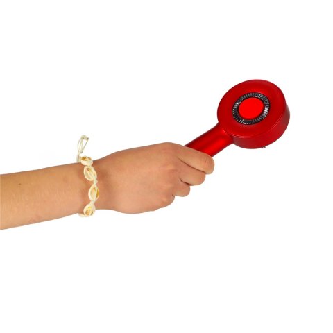 Masażer szczotka do masażu skóry głowy aplikator olejków USB czerwona