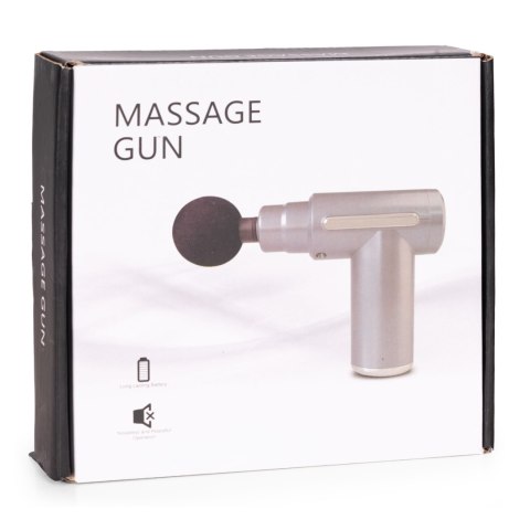 Pistolet do masażu masażer ręczny wibracyjny zestaw 4 końcówek ModernHome