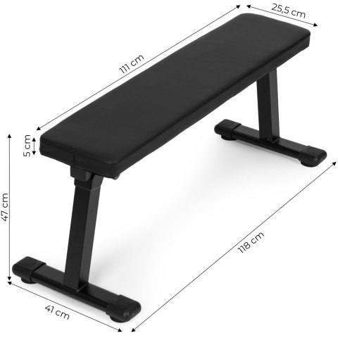 Ławeczka treningowa do ćwiczeń prosta składana 120 kg ModernHome