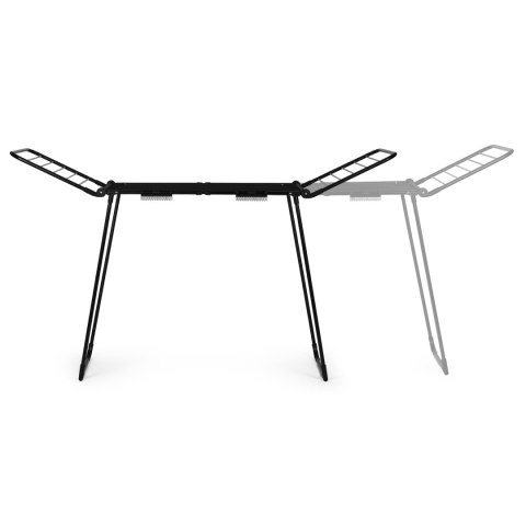 Suszarka na pranie stojąca rozsuwana teleskopowa 27 metrów składana czarna