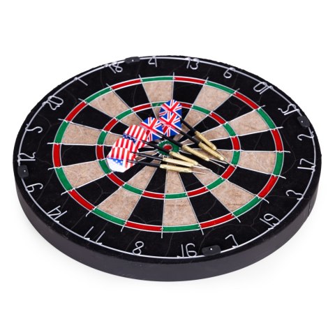 Tarcza do darta gry w rzutki lotki tablica sizalowa 46 cm zestaw 6 rzutek