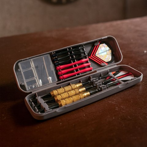 Zestaw 3 rzutek do darta 17g Brass metalowe lotki do tarcz sizalowych