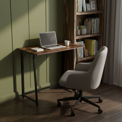Biurko komputerowe składane 80x45 cm stolik pod laptopa loft ModernHome