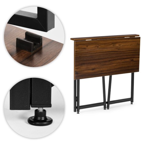 Biurko komputerowe składane 80x45 cm stolik pod laptopa loft ModernHome