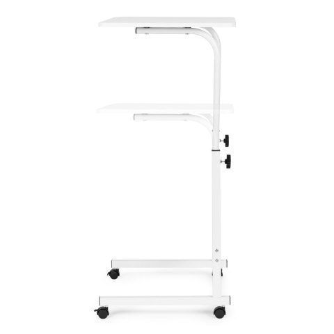 Mobilny stolik pod laptopa biurko dostawiane do fotela kanapy biały ModernHome