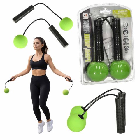 Skakanka bezprzewodowa bez linki crossfit trening cardio fitness z piłeczkami